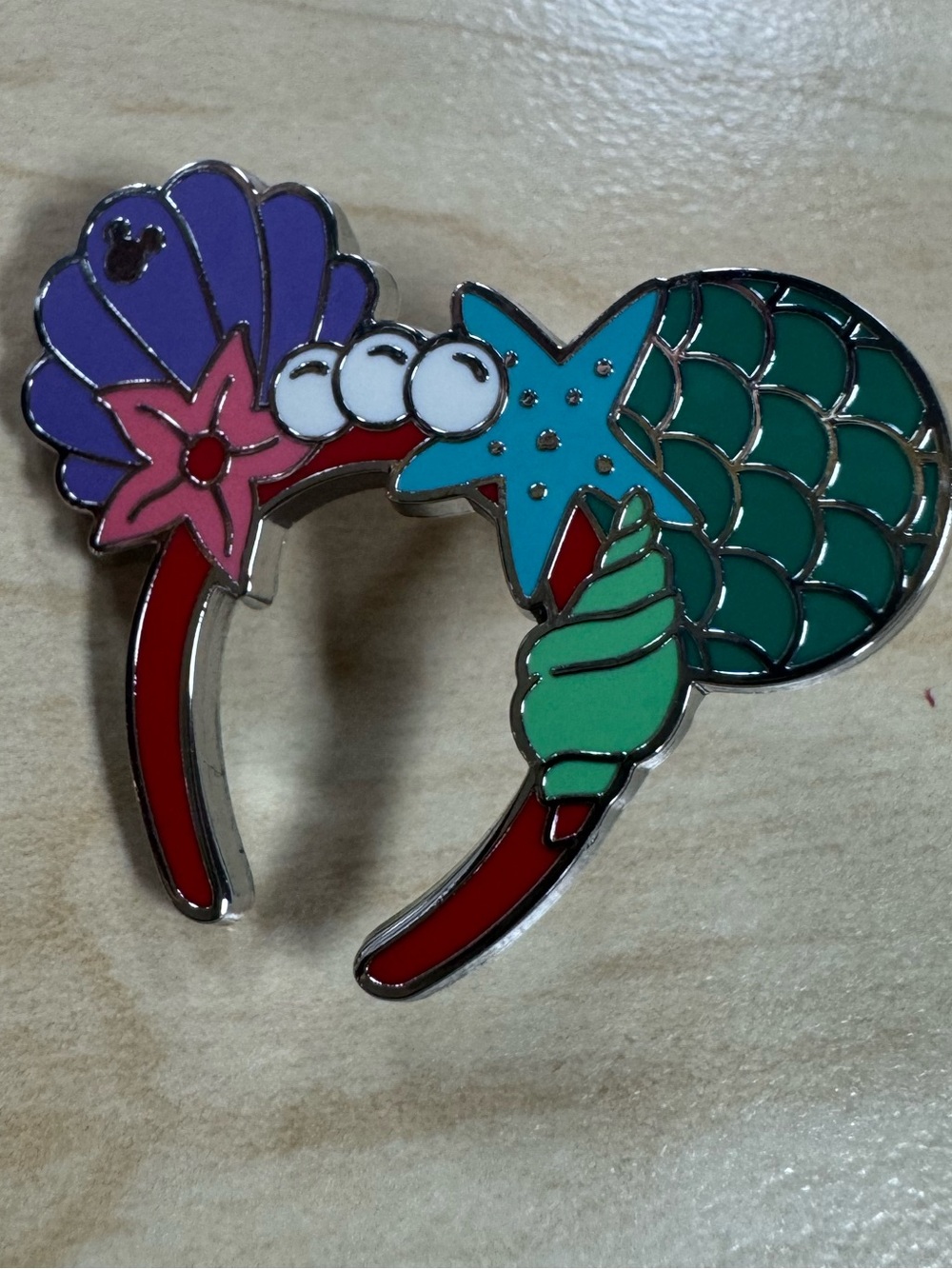 Disney Ariel Ear Headband Trading Pin WDW Hidden Disney 2025 Series (Wave A).